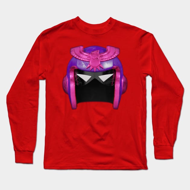 Falcon Helmet - Purple/Pink Long Sleeve T-Shirt by Kinpraw